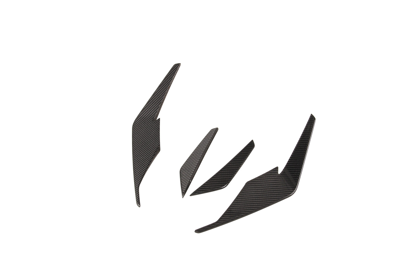 R8 GT FRONT CANARDS – Audi R8 Gen 2 FL 2019+ Dry Carbon FRONT AERO CANARDS X4