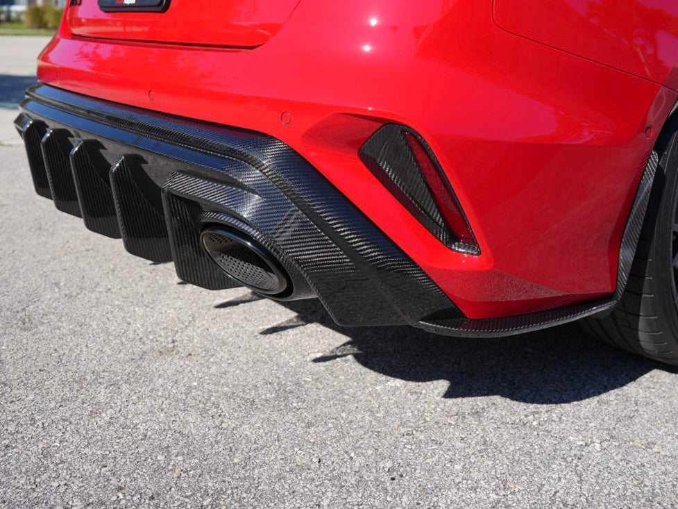 AUDI RS3 8Y GEN 2 - CARBON DIFFUSER INC SIDE ELEMENTS V2 SEDAN (FL Gen 2 8.5)