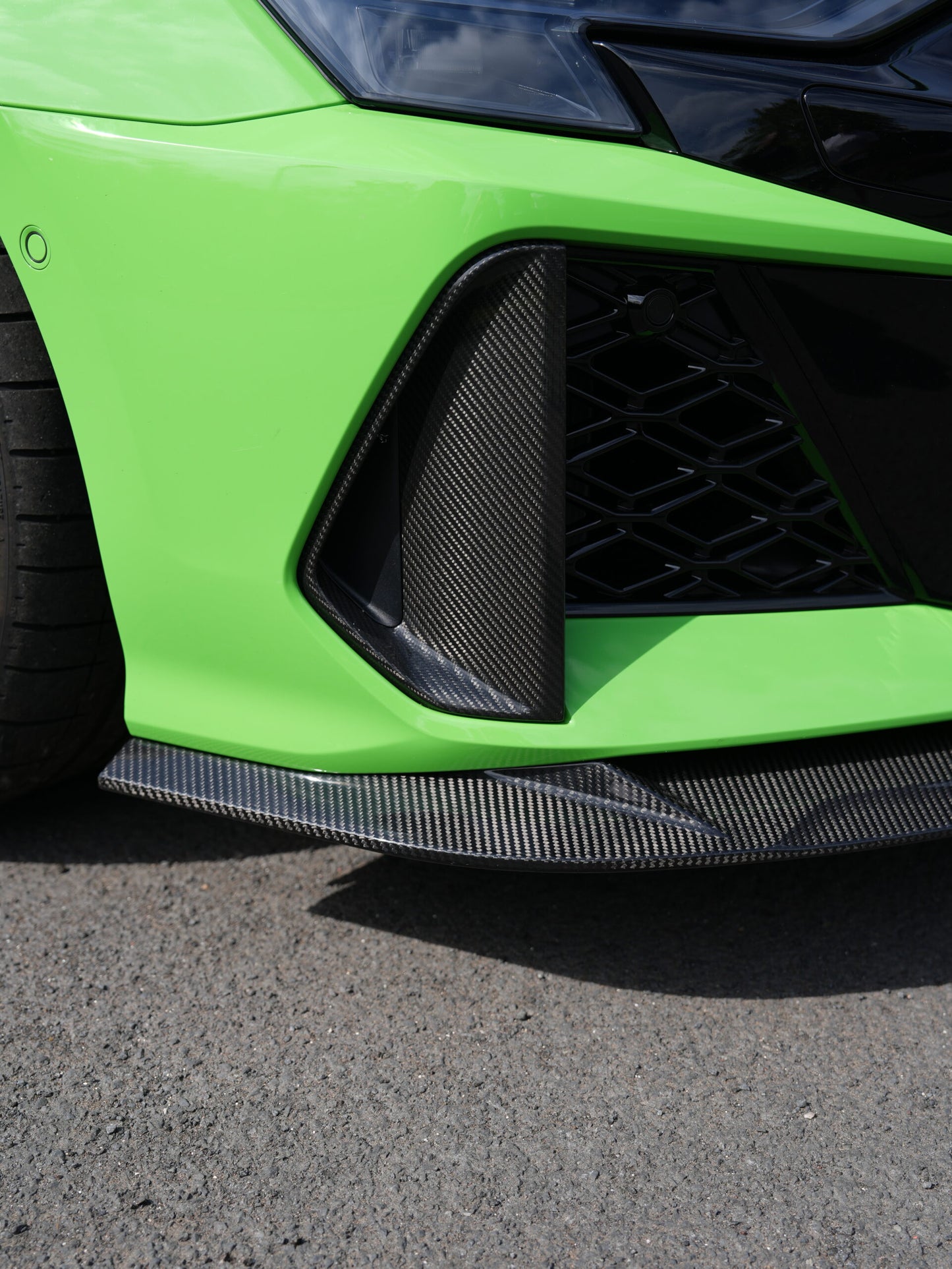 AUDI RS3 8Y Carbon Splitter – Dry Carbon Front Lip by AP Design (FL Gen 2)