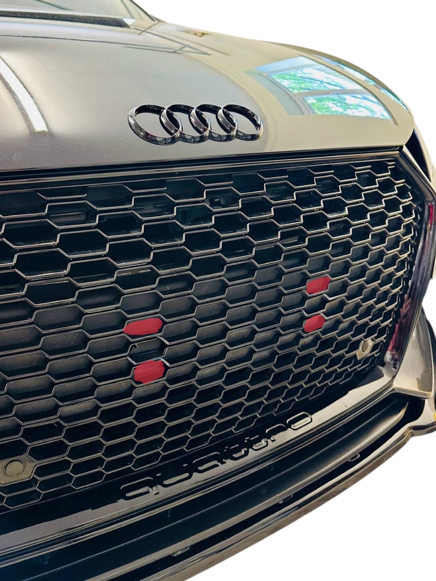 NUMBER PLATE GRILLE MAGNETS - AUDI TT RS STYLE NONE OEM GRILLE MAGNET HOLDERS