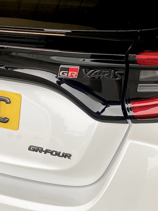 Toyota Yaris GR Rear Badge Set Gloss Black