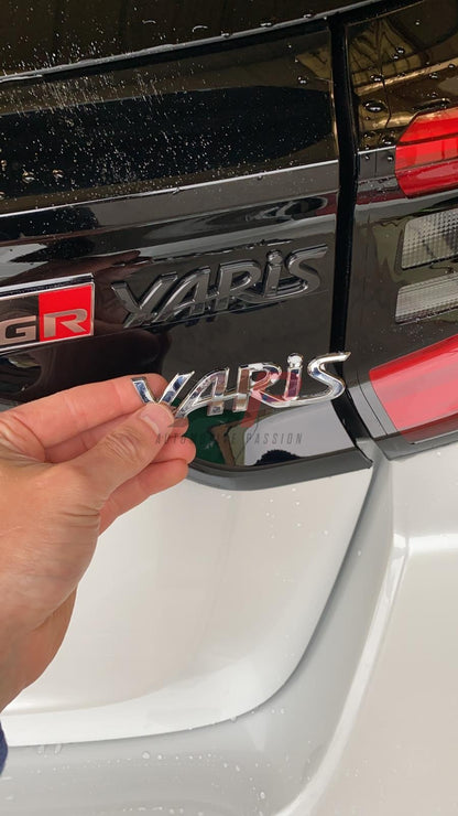 Toyota Yaris GR Rear Badge Set Gloss Black
