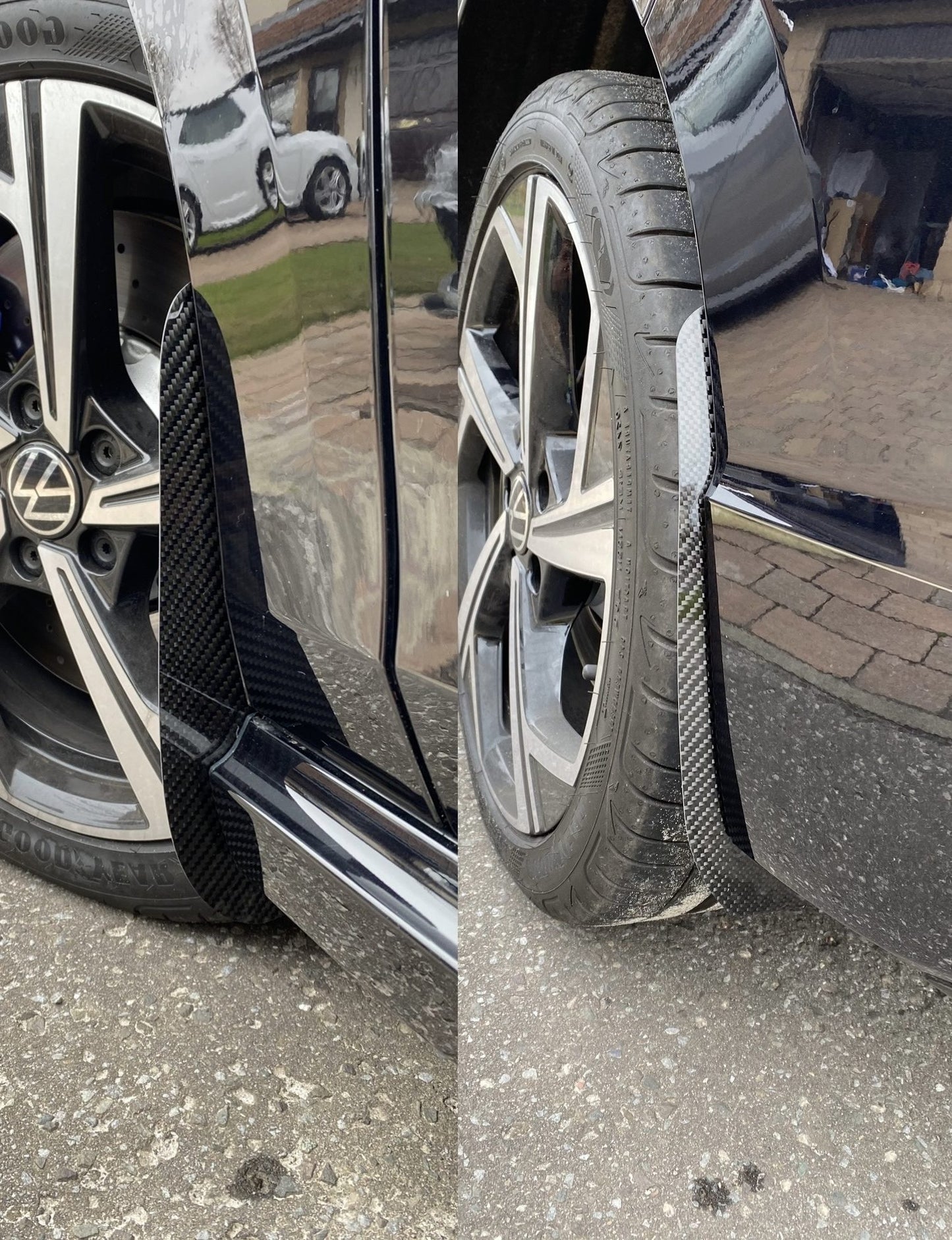 Golf MK8/8.5 Arch Guards- VW MK8 MK8.5 R GTI MUDFLAPS ARCH PROTECTION KIT