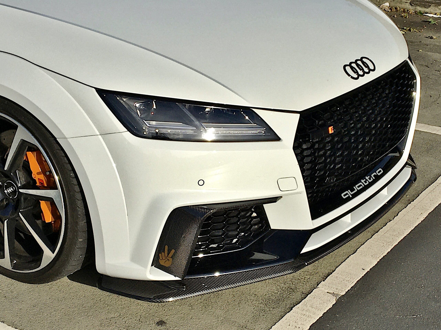 TTRS 8S Carbon Front Splitter – Audi MK3 Pre-FL Dry Carbon Upgrade