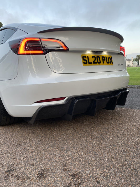 Tesla Model 3 Carbon Fibre Rear Diffuser