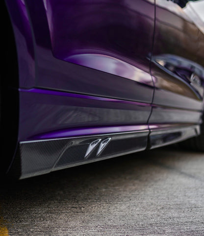 RSQ8 CARBON SIDE SKIRTS – AUDI RSQ8 DRY CARBON FIBRE SIDE EXTENSIONS