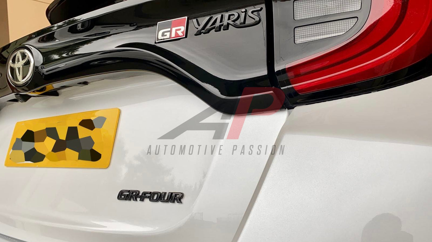 Toyota Yaris GR Rear Badge Set Gloss Black