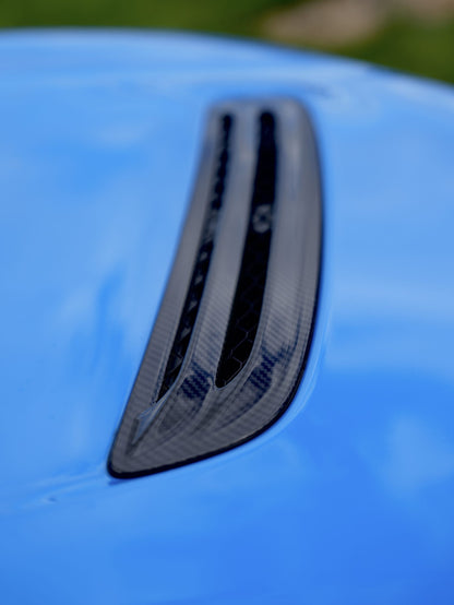 FL5 Carbon Hood Vent – Dry Carbon Hood Vent Replacement for Civic Type R