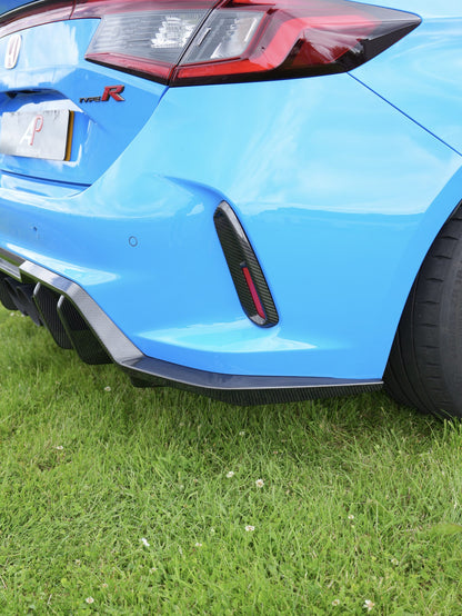 FL5 Carbon Bumper Inserts – Rear Bumper Replacements for Civic Type R FL5