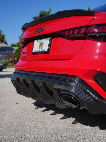 AUDI RS3 8Y GEN 2 - CARBON CENTRE REAR DIFFUSER V1 SPORTBACK/SEDAN (FL GEN 2 8.5)