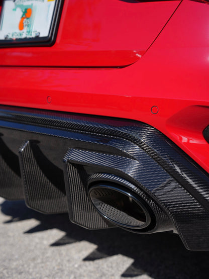 AUDI RS3 8Y GEN 2 - CARBON CENTRE REAR DIFFUSER V1 SPORTBACK/SEDAN (FL GEN 2 8.5)