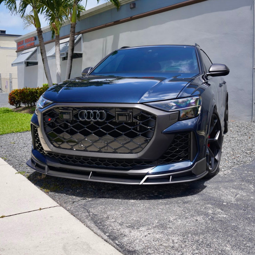 RSQ8 FL GEN 2 Carbon Front Splitter – Audi RSQ8 2025+ Dry Carbon Fiber Front Lip Upgrade
