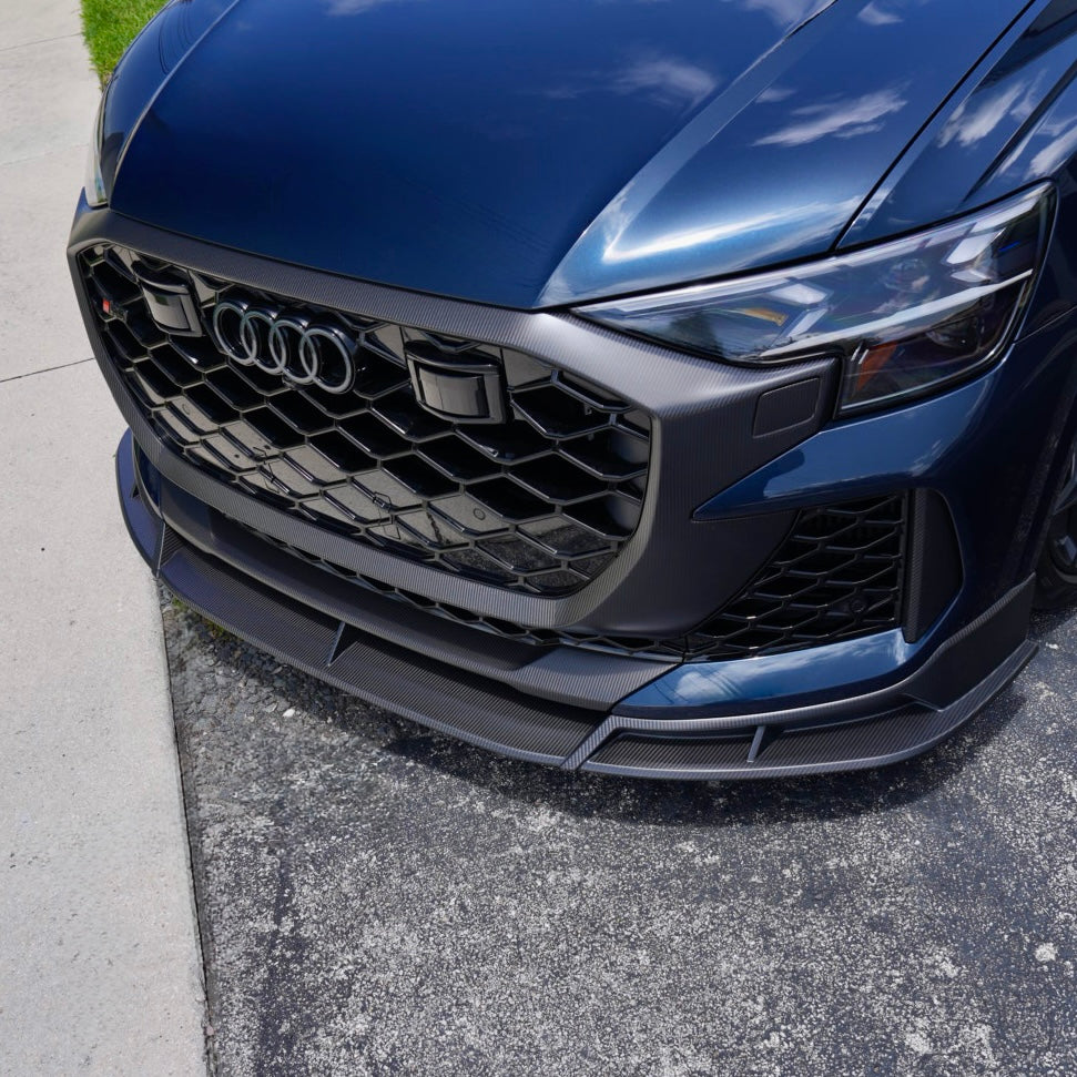 RSQ8 FL GEN 2 Carbon Front Splitter – Audi RSQ8 2025+ Dry Carbon Fiber Front Lip Upgrade