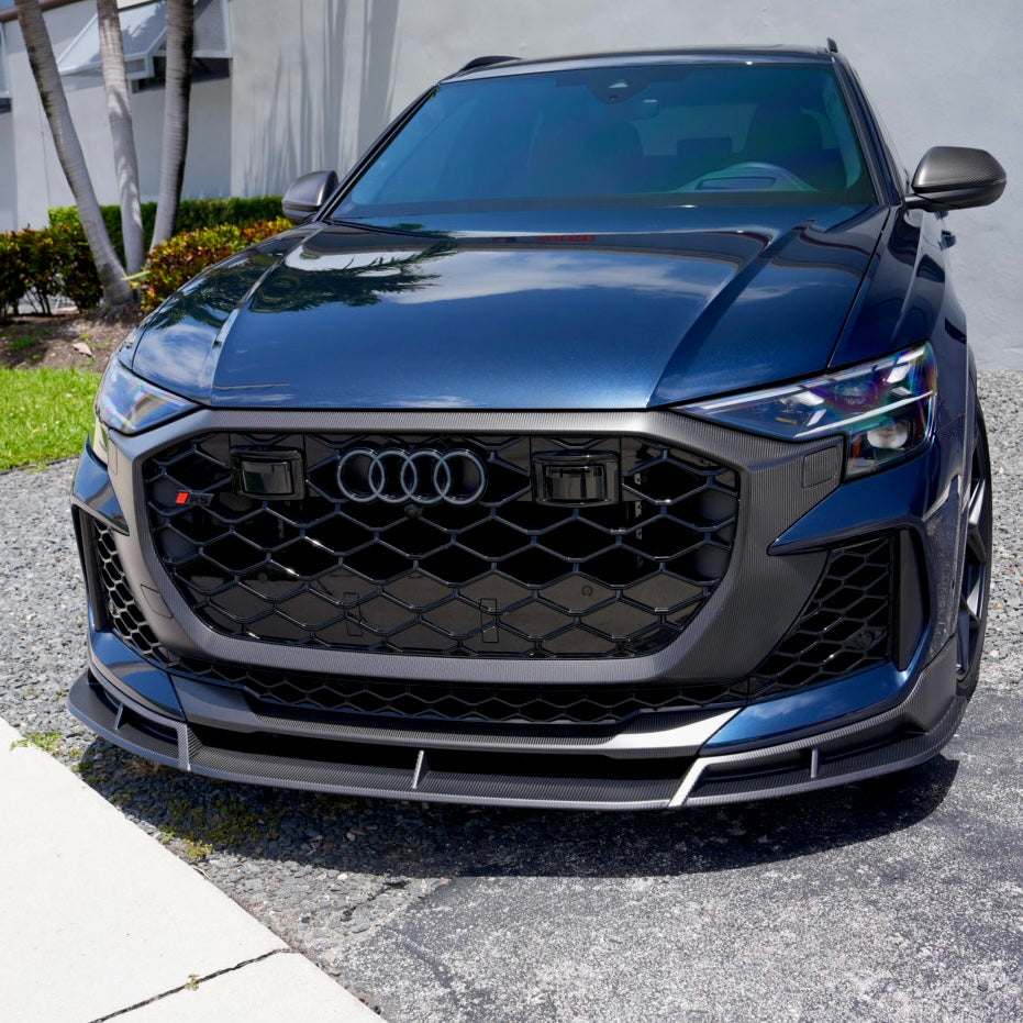RSQ8 FL GEN 2 Carbon Front Splitter – Audi RSQ8 2025+ Dry Carbon Fiber Front Lip Upgrade