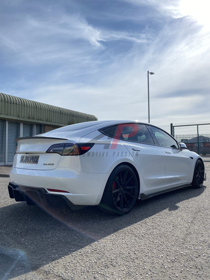 Tesla Model 3 Carbon Fibre Rear Diffuser