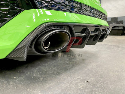 AUDI RS3 8Y GEN 1 CARBON FIBRE DIFFUSER