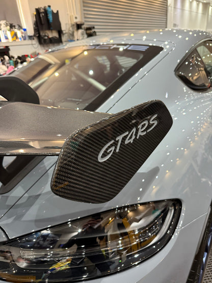GT4 RS Carbon Wing End Plates – Dry Carbon Rear Aero Upgrades for Porsche 718 GT4 RS