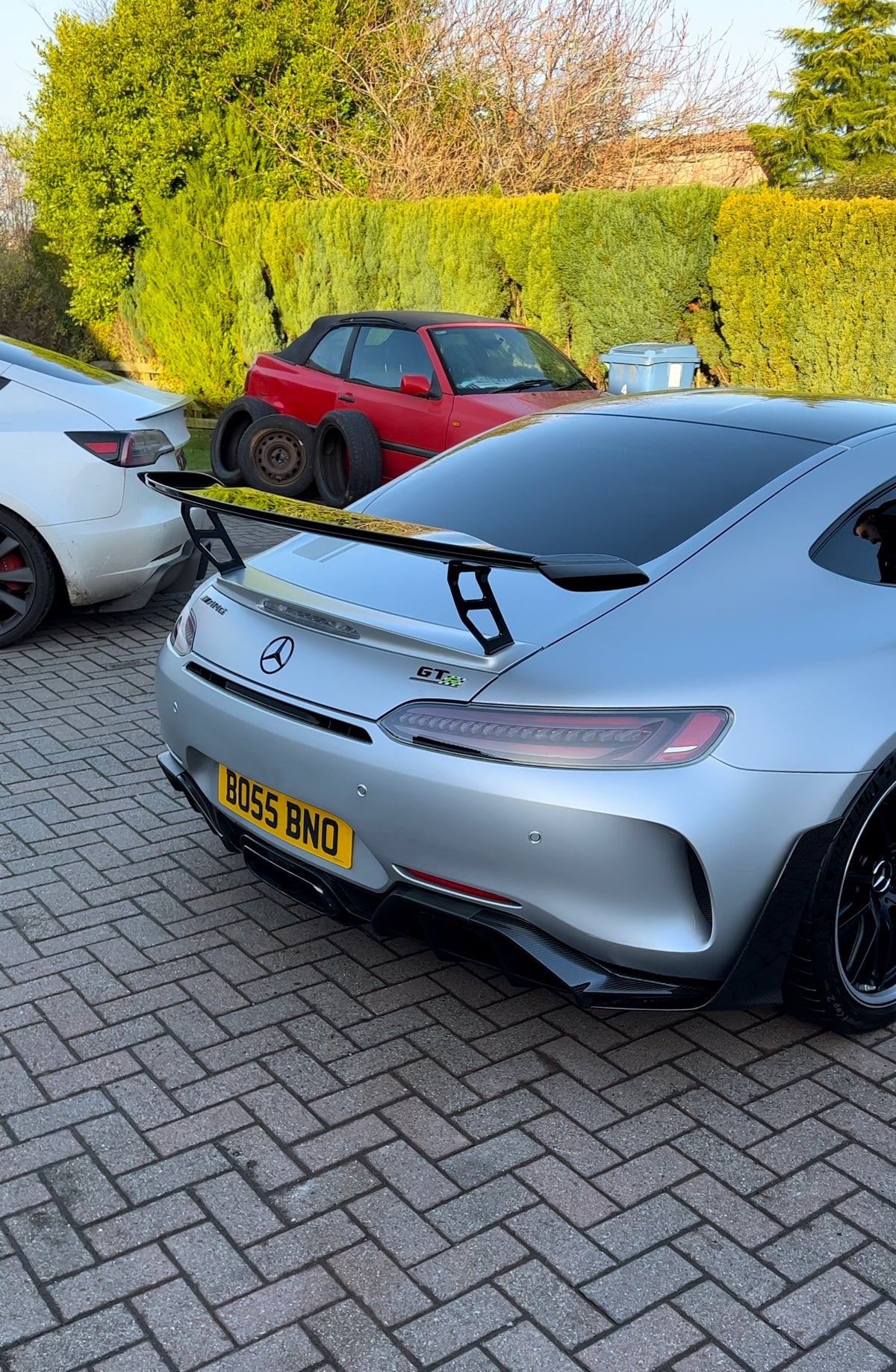 Mb Risers Mercedes AMG GTR Pro Wing Risers - Raised Spoiler Mounts ...