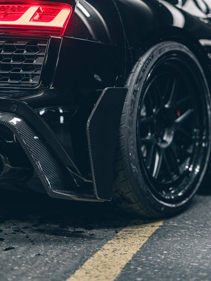 Audi R8 Carbon Fibre Rear Diffuser W Side Elements Gen 2 2019+