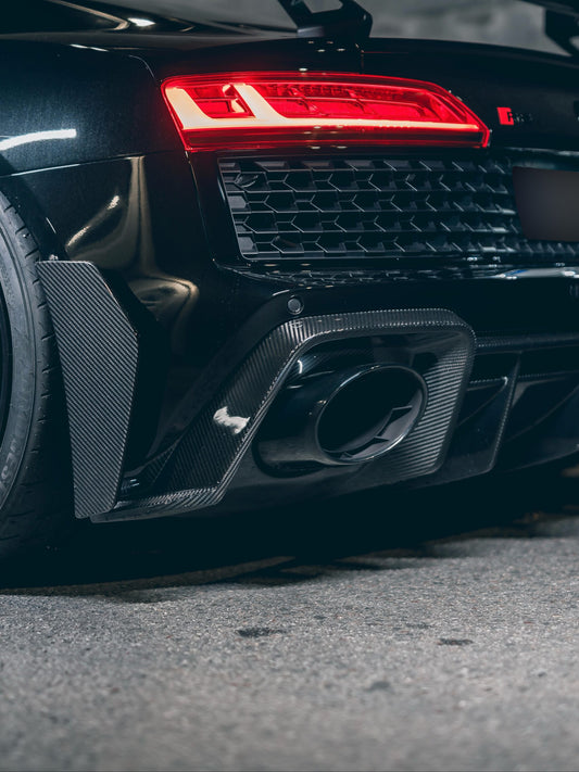 Audi R8 Carbon Fibre Rear Diffuser W Side Elements Gen 2 2019+