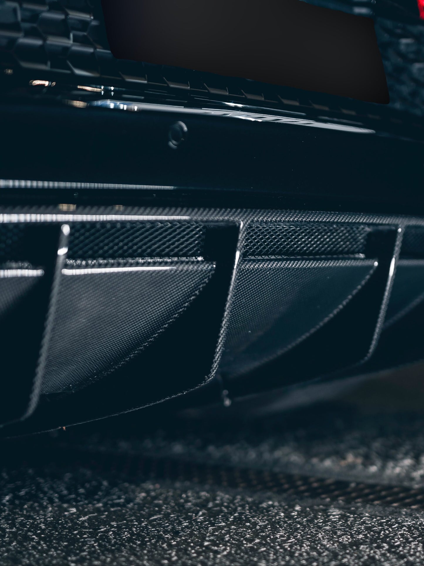Audi R8 Carbon Fibre Rear Diffuser W Side Elements Gen 2 2019+