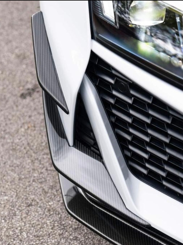 R8 GT FRONT AERO - AUDI R8 GT FL 2019+ GEN 3 DRY CARBON FIBRE Front Splitter and Canard Package