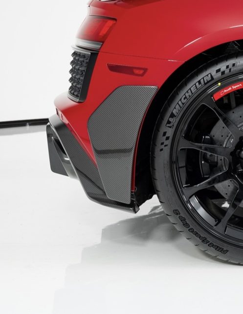 R8 GT Rear Bumper Elements – Audi R8 GEN 2 DRY CARBON SIDE AERO FINS FOR REAR BUMPER