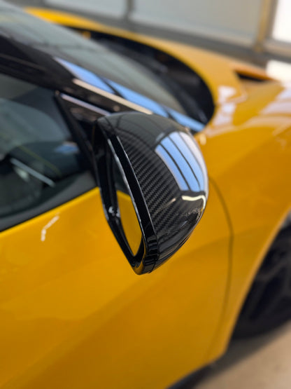 Emira Carbon Mirror Covers – Dry Carbon Replacements for Lotus Emira