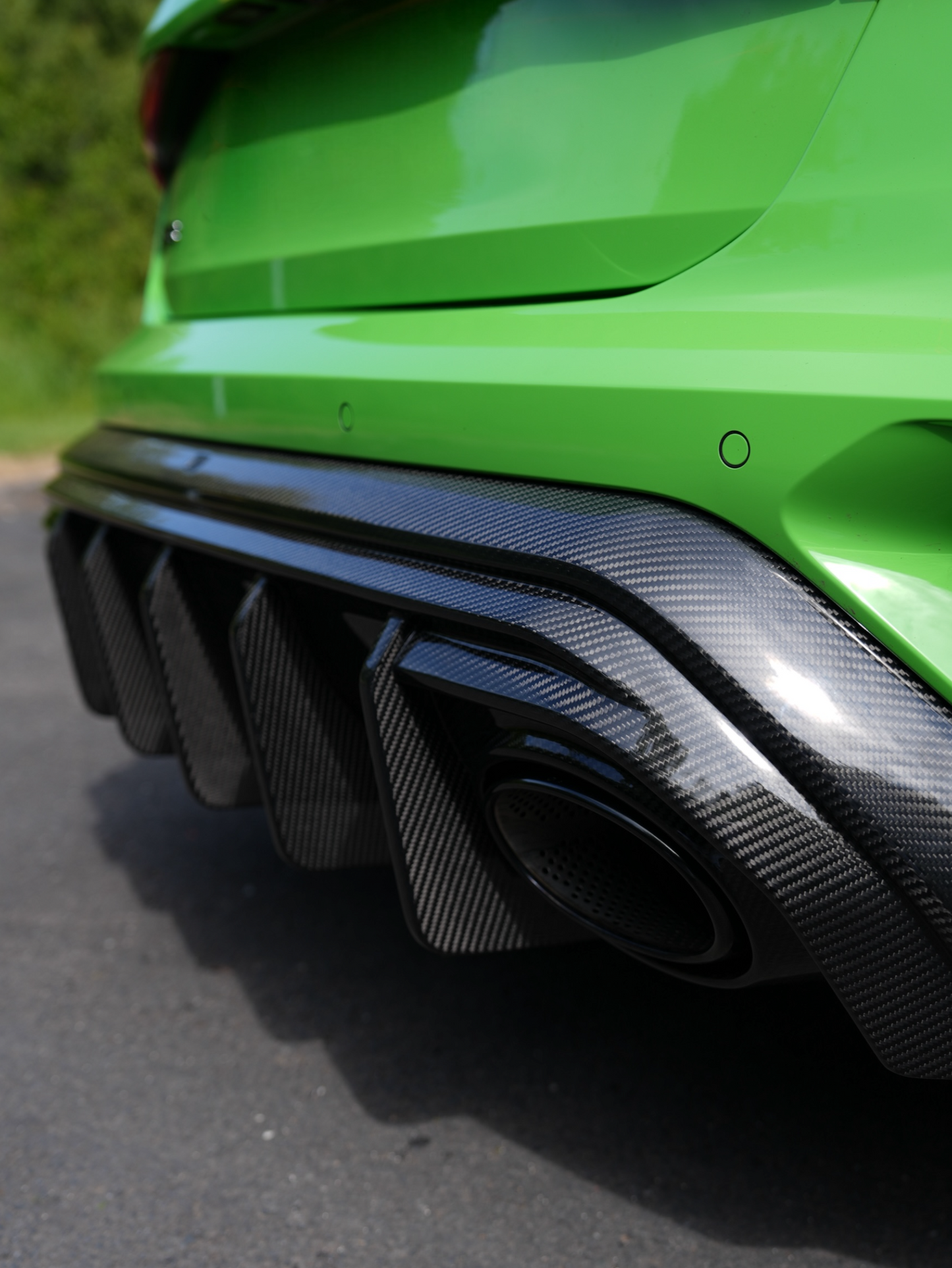 AUDI RS3 8Y CARBON REAR DIFFUSER V2 - INC SIDE ELEMENTS (FL GEN 2) SPORTBACK/HATCHBACK