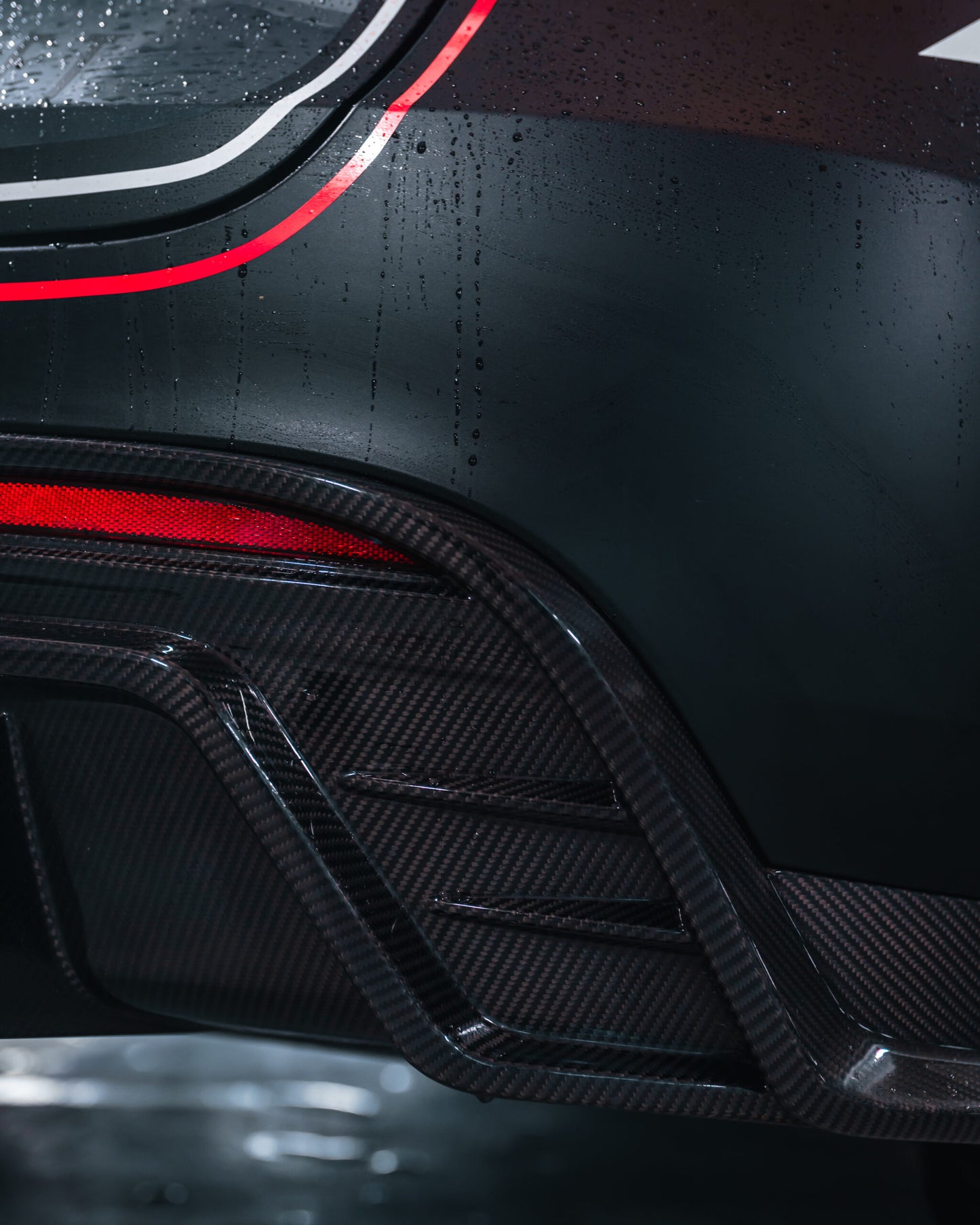 Tesla Model Y Carbon Fibre Rear Diffuser Replacement