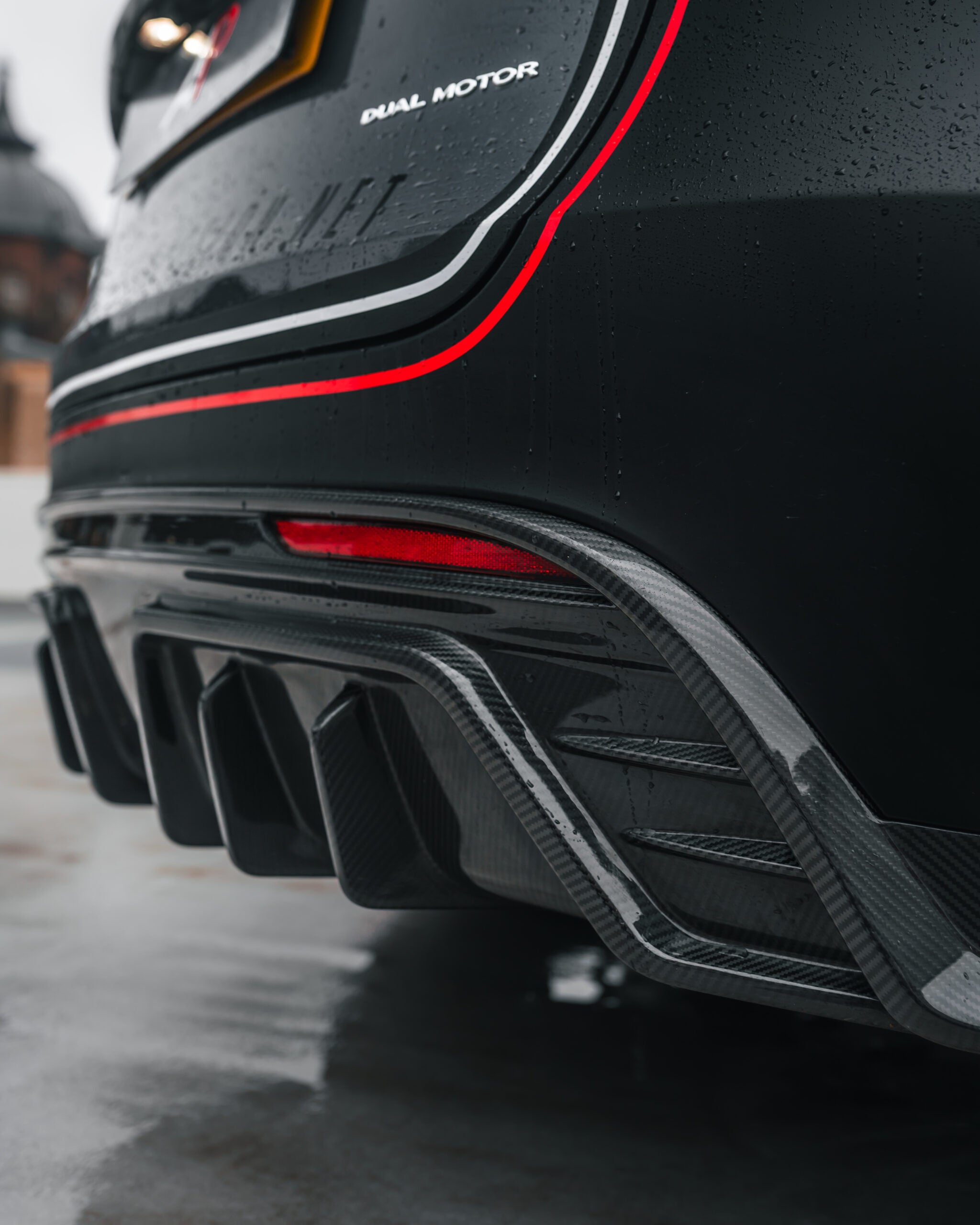 Tesla Model Y Carbon Fibre Rear Diffuser Replacement ...