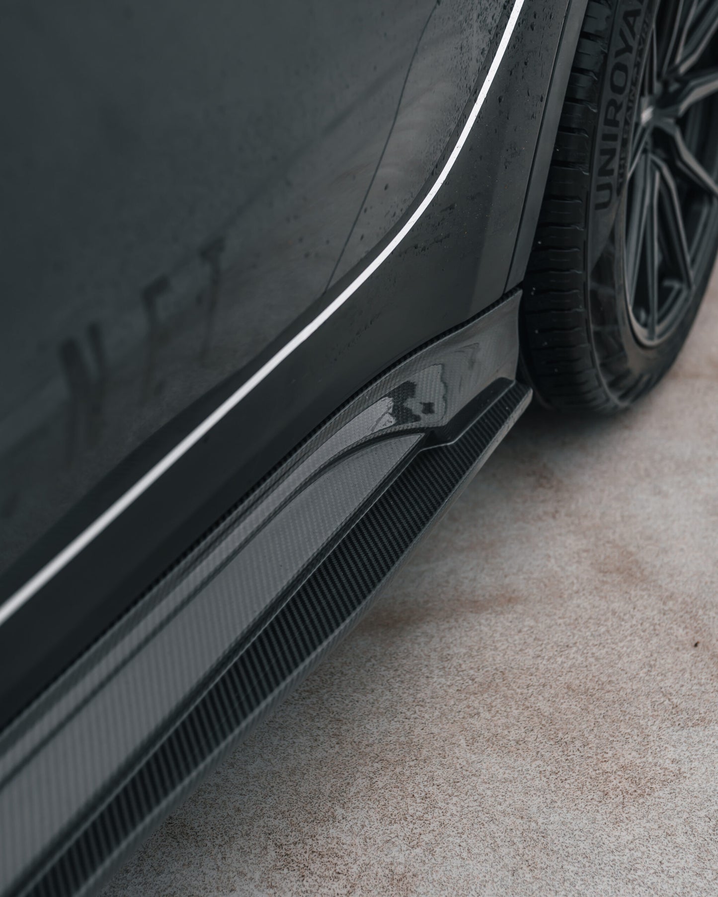 Tesla Model Y Carbon Fibre Side Skirt Replacements