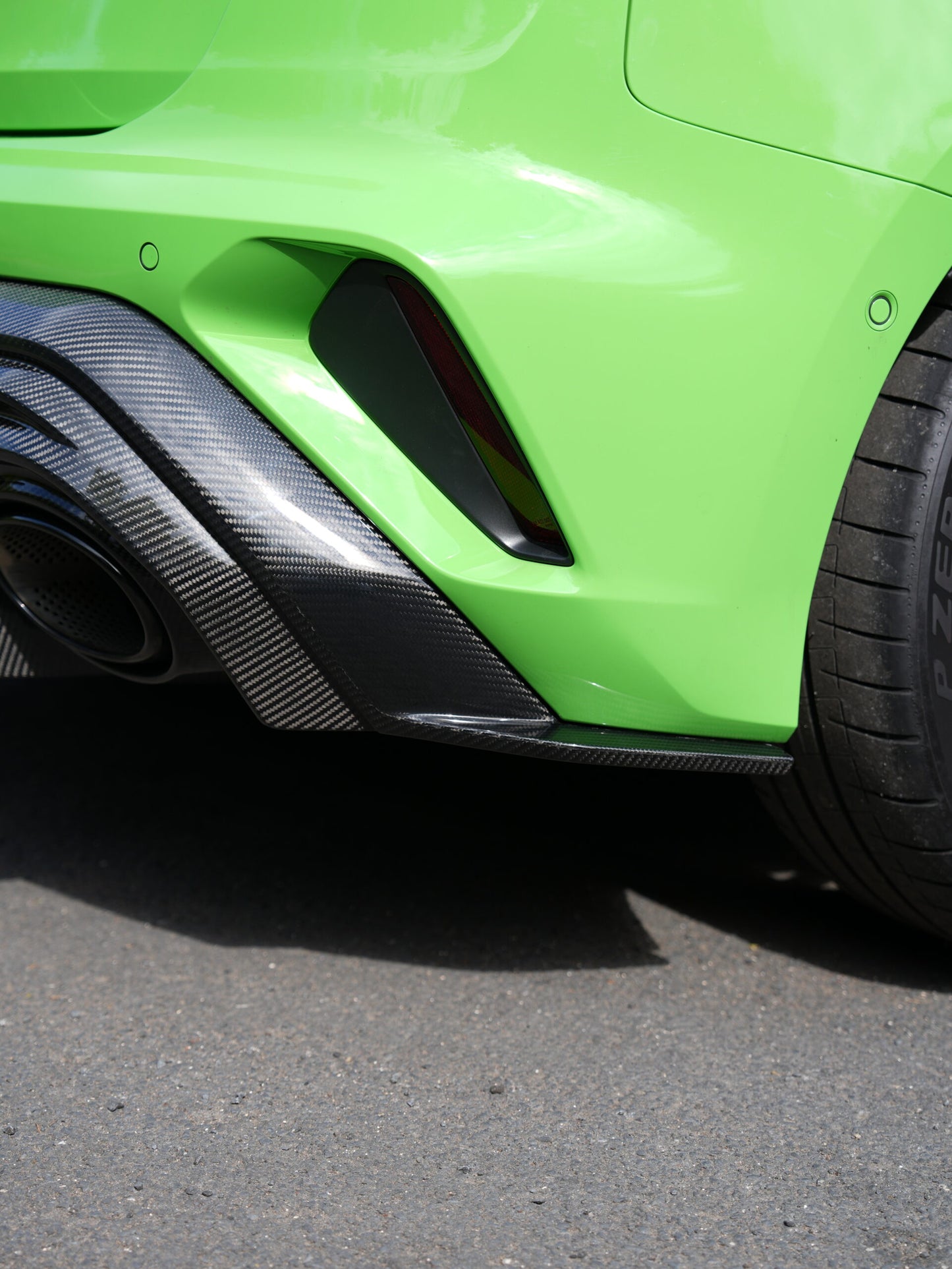 AUDI RS3 8Y CARBON REAR DIFFUSER V2 - INC SIDE ELEMENTS (FL GEN 2) SPORTBACK/HATCHBACK