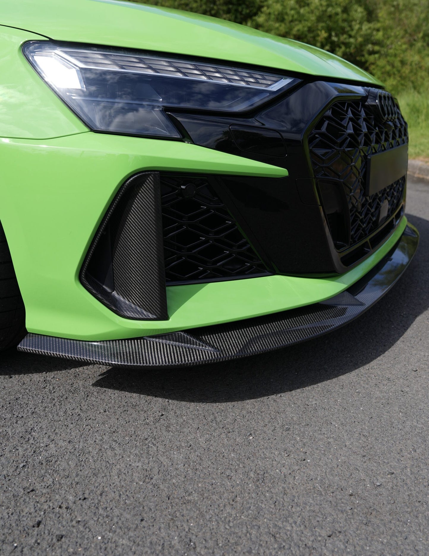 AUDI RS3 8Y Carbon Splitter – Dry Carbon Front Lip by AP Design (FL Gen 2)