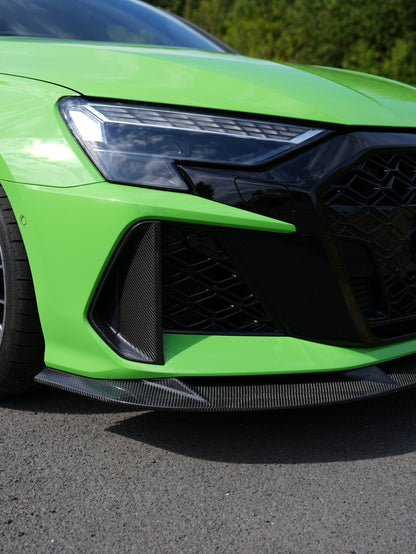 AUDI RS3 8Y Carbon Splitter – Dry Carbon Front Lip by AP Design (FL Gen 2)