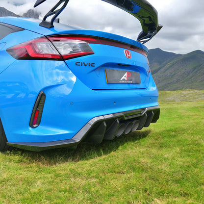 FL5 Carbon Rear Diffuser – Dry Carbon Upgrade for Honda Civic Type R