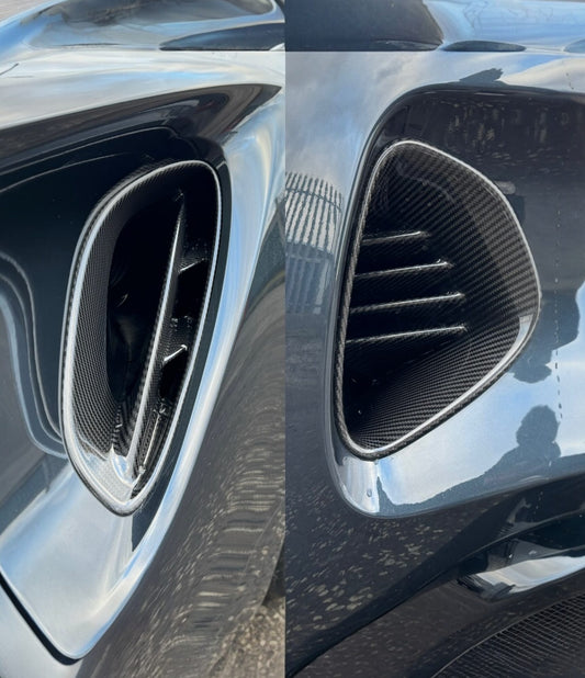 Lotus emira carbon fibre intake duct vents