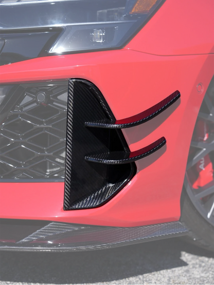 AUDI RS3 8Y GEN 2 - CARBON FRONT BUMPER CANARD INSERTS (FL GEN 2 8.5)