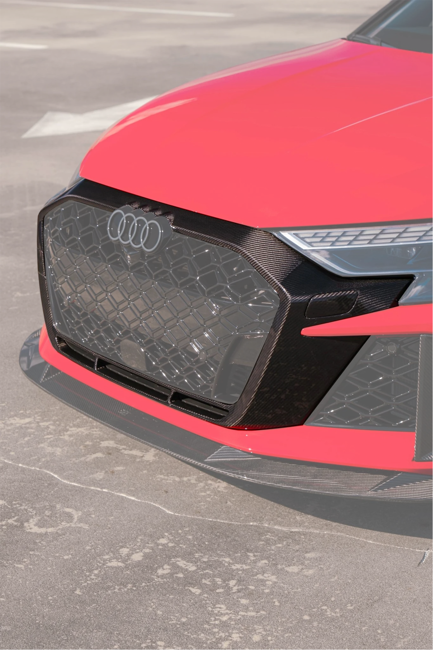 AUDI RS3 8Y GEN 2 - CARBON FULL GRILLE SURROUND REPLACEMENT (GEN 2 FL 8.5)