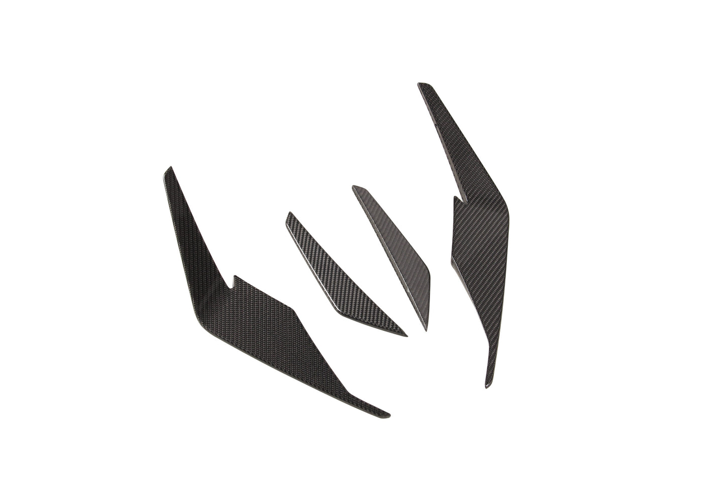 R8 GT FRONT CANARDS – Audi R8 Gen 2 FL 2019+ Dry Carbon FRONT AERO CANARDS X4