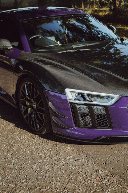 R8 Gen 2/3 Carbon Hood – Dry Carbon Bonnet for Audi V10 4S Models