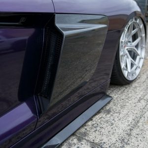 R8 LMS SIDE BLADES - AUDI R8 GEN 2 DRY CARBON SIDE INTAKE BLADES 2016+