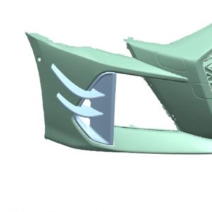 RS3 8Y FL GEN 2 CARBON FRONT BUMPER CANARD INSERTS - AUDI RS3 2025+