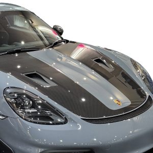 GT4 RS STYLE HOOD - PORSCHE 981/718 GT4 DRY CARBON FULL FUNCTIONAL BONNET
